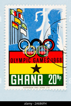 Ghana postage stamp Stock Photo - Alamy