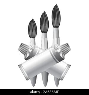 Grey Paint Icon Isolated on White Background. Symbol of Painter Stock Vector