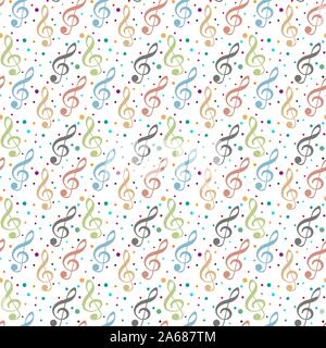 Seamless background with notes, vector illustration eps10 Stock Vector