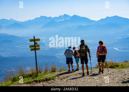 On the Gerlitzen Mountain, in Carinthia, Austria, above the Ossiacher Lake, Stock Photo
