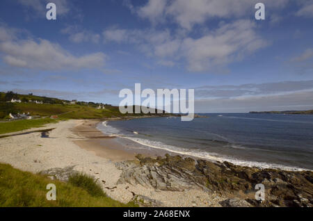 General view of the sandy beach at Talmine on the A'Mhoine Peninsula of Sutherland Scotland UK Stock Photo