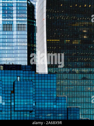 Abstract graphic photo of Walkie Talkie and other buildings in London, UK. Stock Photo