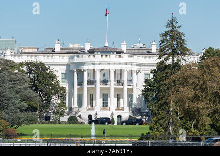 The White House on October 24th, 2019 Stock Photo