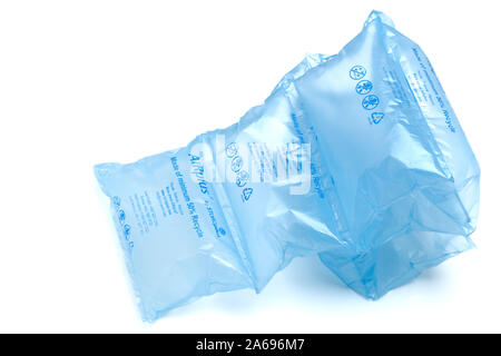 Mini air cushions, cushioning packaging Stock Photo