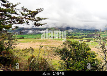 Natural Landscapes of Lagoon of Guatavita in Sesquilé, Cundinamarca - Colombia. Stock Photo