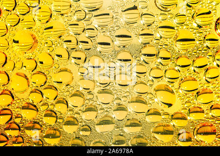 Cold beer closeup with moisture condensation on the glass Stock Photo