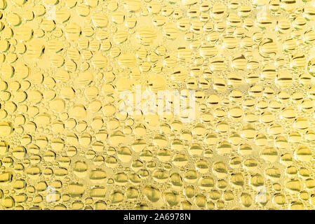 Glass of sparkling wine closeup with moisture condensation on the glass Stock Photo