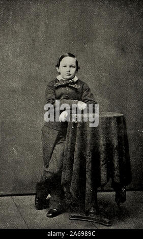 President Abraham Lincoln and son William Wallace Lincoln, early 1860s