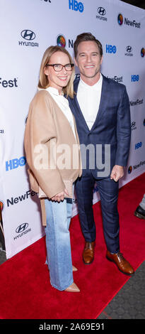 New York, United States. 23rd Oct, 2019. Amy Ryan and Mike Doyle attend the opening night screening of 'Sell By' during NewFest Film Festival at SVA Theater, Manhattan (Photo by Sam Aronov/Pacific Press) Credit: Pacific Press Agency/Alamy Live News Stock Photo