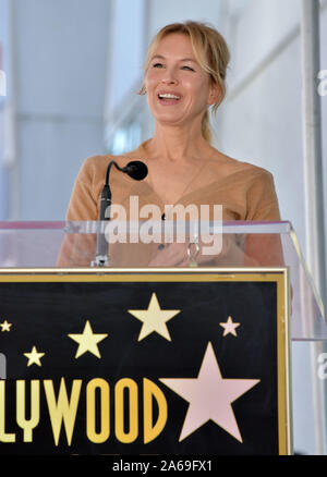 Los Angeles, USA. 24th Oct, 2019. Harry Connick Jr -Star 028 Renee Zellweger attend as Harry Connick Jr. is honored with a Star on the Hollywood Walk of Fame on October 24, 2019 in Hollywood, California. Credit: Tsuni/USA/Alamy Live News Stock Photo
