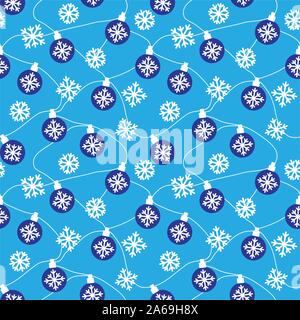Colourful Festive Christmas Holiday seamless pattern background in vector - Suitable for Packaging, web design, graphics, fashion textiles, wallpaper Stock Vector