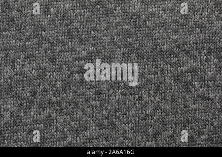 black colored seamless linen texture or natural fabric background Stock Photo