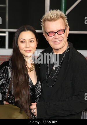 October 24, 2019, Hollywood, CA, USA: 24 October 2019 - Hollywood, California - Billy Idol, China Chow. Premiere Of Netflix's ''The Irishman'' held at TCL Chinese Theatre IMAX. Photo Credit: FayeS/AdMedia (Credit Image: © F Sadou/AdMedia via ZUMA Wire) Stock Photo