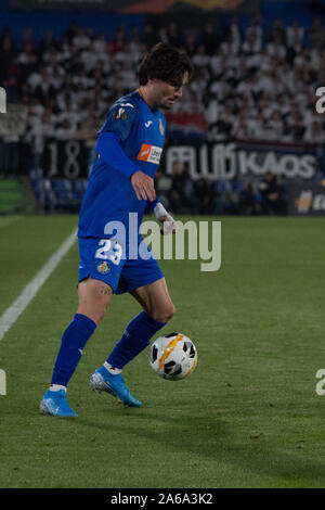 Madrid, Spain. 24th Oct, 2019. Jason.Basilea F.C. won by 1 to 0 over Getafe C.F. whit goal of F. Frei. Getafe lost the first place of the group C. (Photo by Jorge Gonzalez/Pacific Press) Credit: Pacific Press Agency/Alamy Live News Stock Photo