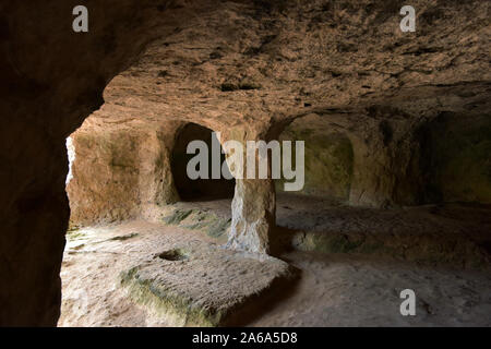 Cala Morell Necropolis Minorca, Menorca Spain Balearic island Stock Photo