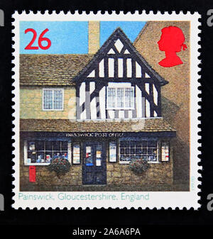 Postage stamp. Great Britain. Queen Elizabeth II. Sub Post Offices