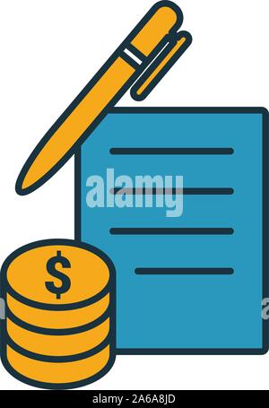 Budgeting icon. Simple element from personal finance icons collection. Creative Budgeting icon ui, ux, apps, software and infographics Stock Vector
