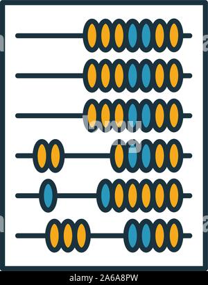 Abacus icon. Simple element from personal finance icons collection. Creative Abacus icon ui, ux, apps, software and infographics Stock Vector