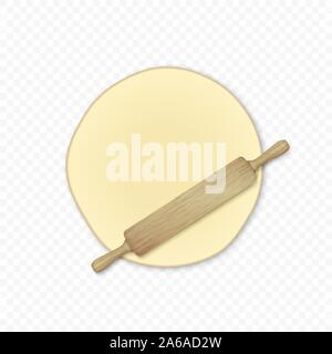 Bread dough isolated on transparent background Stock Vector
