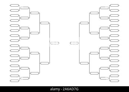 8 team tournament bracket championship template flat style design vector  illustration isolated on white background. Championship bracket schedule  for Stock Vector Image & Art - Alamy