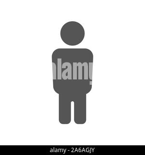 Vector male sign in flat style. Vector Illustration. EPS 10 Stock Vector