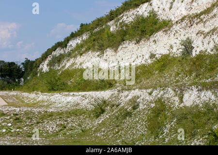 Cherry Hinton Chalk Pits, former chalk quarries, now a nature reserve, Cambridge, England, UK. Stock Photo