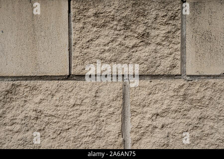 Warm, off-white sandstone wall texture. Stock Photo
