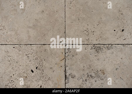 Warm, off-white stone paving texture. Stock Photo