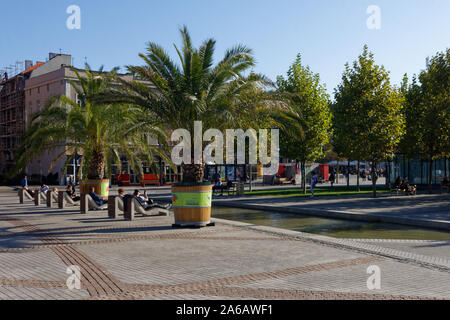 Market square in Katowice Stock Photo