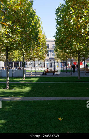 Market square in Katowice Stock Photo