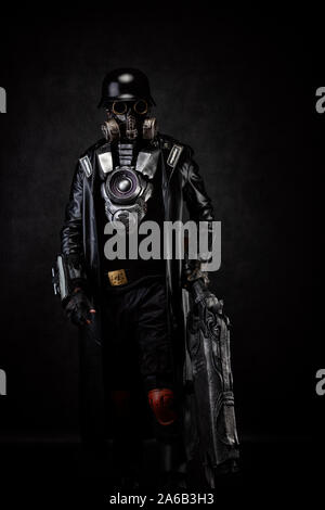 Post apocalyptic cyborg warrior Stock Photo