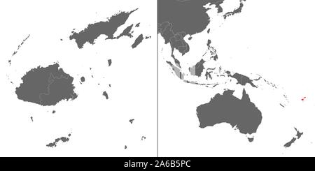 A contour map of Fiji. Vector graphic illustration on a transparent ...