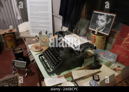 Equipment display as might have been in use in a small engineering office in the second world war. Stock Photo