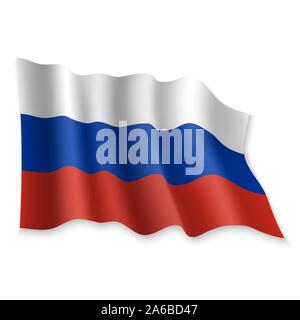Premium Vector  Russia flag national realistic flag of russian