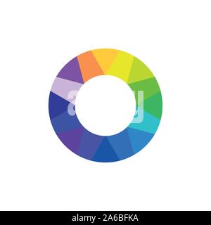Letter O Logo Design, Modern Creative O Logo, abstract circle vector, Font Logo - Vector Stock Vector
