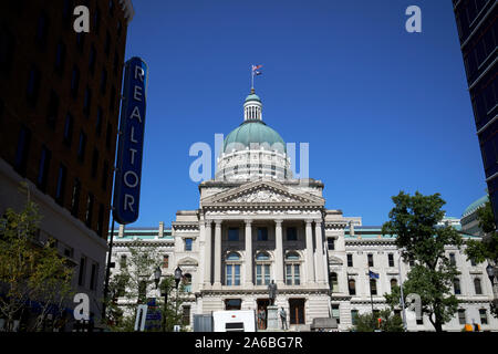 indiana statehouse state capitol building indianapolis indiana USA Stock Photo