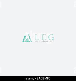 leg socks logo designs modern logo Stock Vector