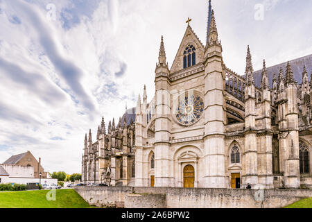 Royal cathedral of the Holy Cross in Orleans in France Stock Photo