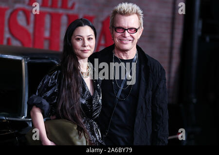 Hollywood, USA. 24th Oct, 2019. HOLLYWOOD, LOS ANGELES, CALIFORNIA, USA - OCTOBER 24: Actress China Chow and singer Billy Idol arrive at the Los Angeles Premiere Of Netflix's 'The Irishman' held at TCL Chinese Theatre IMAX on October 24, 2019 in Hollywood, Los Angeles, California, USA. Credit: Image Press Agency/Alamy Live News Stock Photo