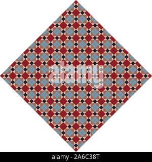 Abstract colorful geometric rhombus, square mosaic background Stock Vector
