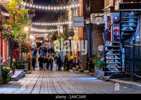 Historic Street In Old Quebec City Quebec Canada Stock Photo Alamy