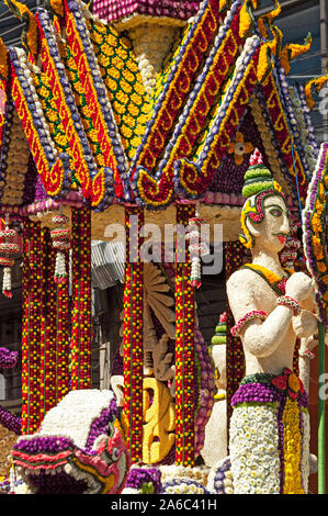 Chiang mai, Thailand February 2010: flower festival Stock Photo