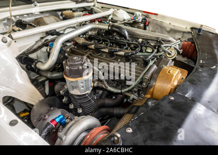 Audi Quattro S1 Rally Car Engine Stock Photo