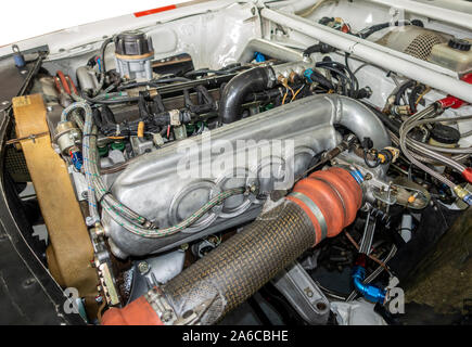 Audi Quattro S1 Rally Car Engine Stock Photo