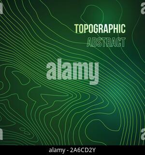 Topographic map colorful abstract background with contour lines Stock Vector
