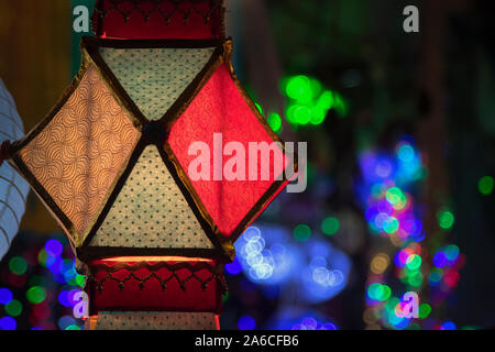 The image of Colours of Lantern in Diwali festival, Mumbai, India Stock Photo