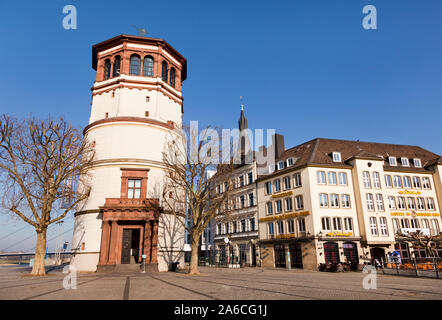 Schlossturm castle tower in aldstadt old town of Dusseldorf city in Germany Stock Photo