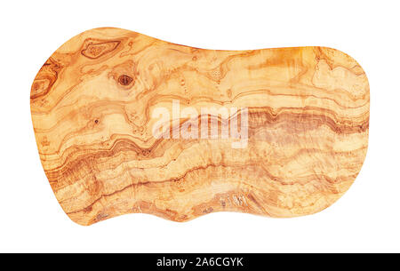 Large empty uneven plank olive wood texture background isolated Stock Photo