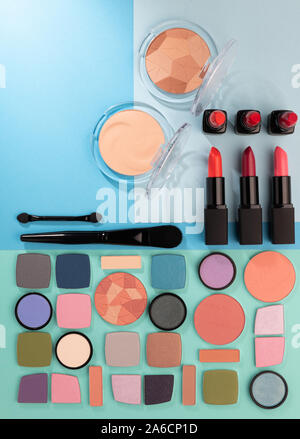 still life featuring make up products Stock Photo