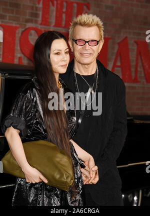 HOLLYWOOD, CA - OCTOBER 24: China Chow and Billy Idol attend the premiere of Netflix's 'The Irishman' at TCL Chinese Theatre on October 24, 2019 in Hollywood, California. Stock Photo